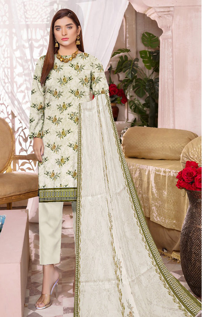 Printed LAWN 3PC- S0008