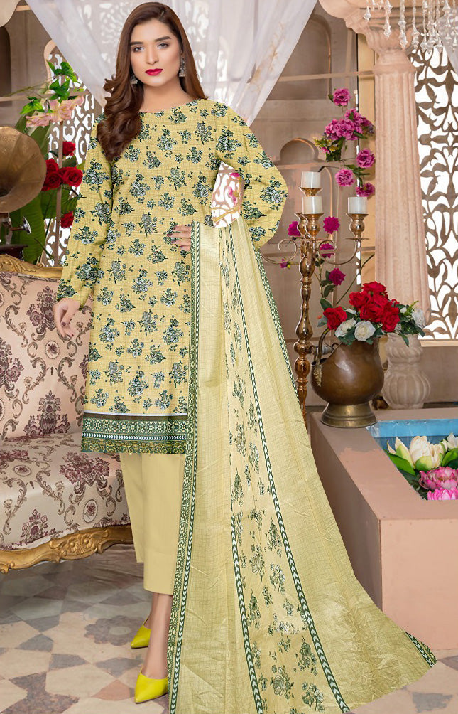 Printed LAWN 3PC- S0006