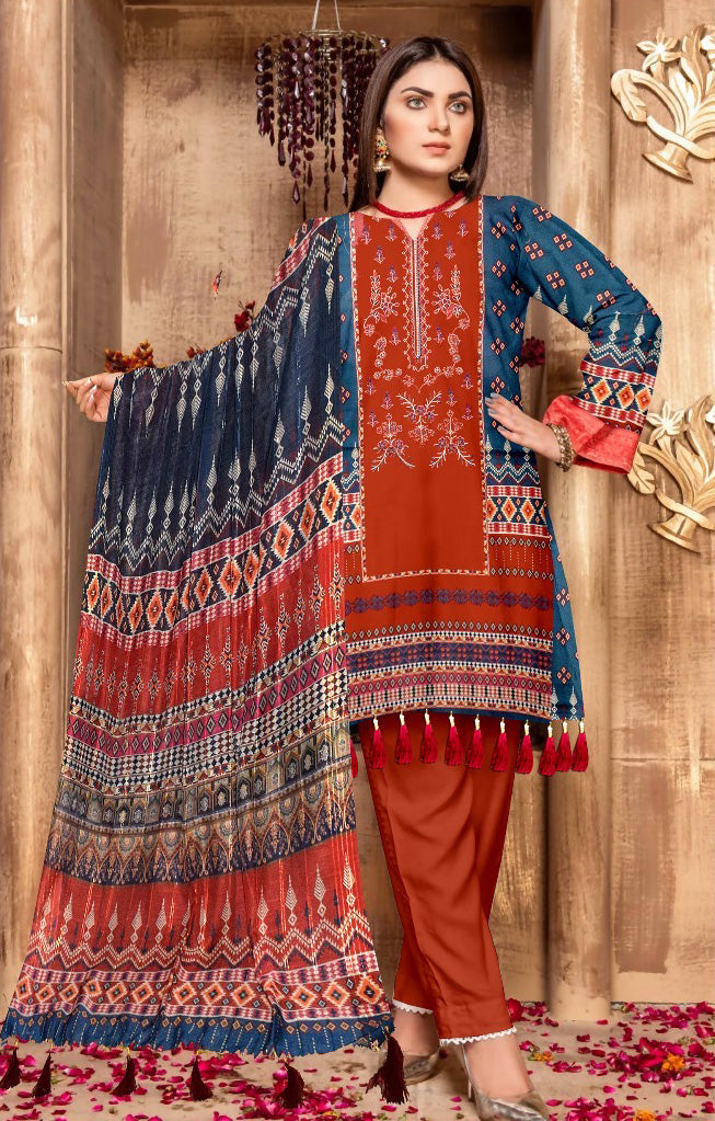 Digital Embroidered Shirt - z0005