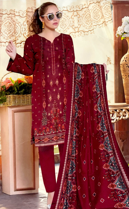 LAWN EMBROIDERED S0005