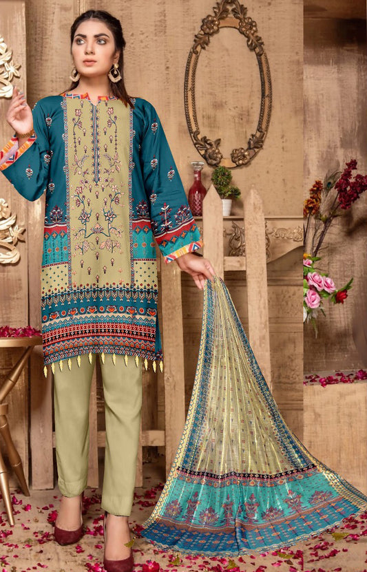 Digital Embroidered Shirt - z0006