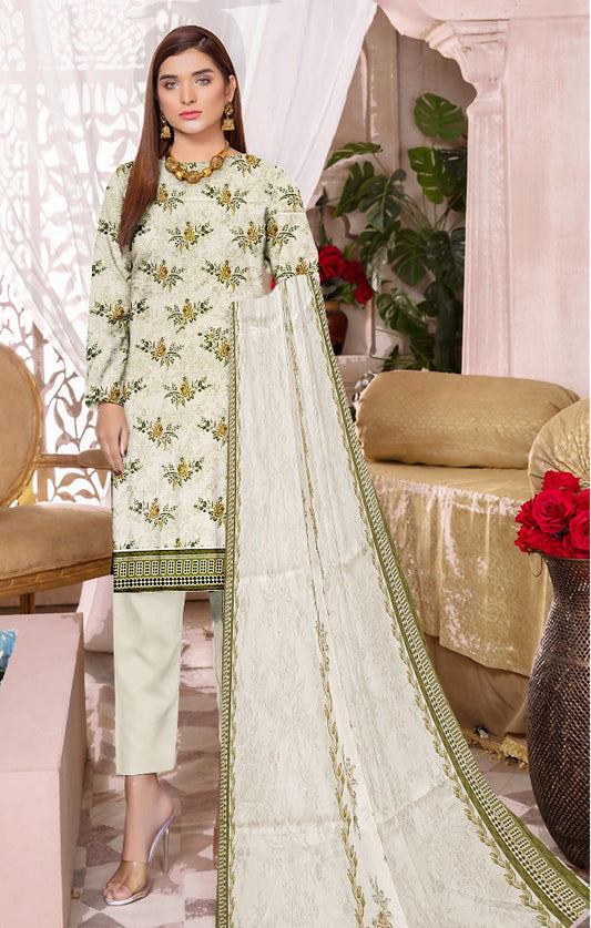 Printed LAWN 3PC- S0008