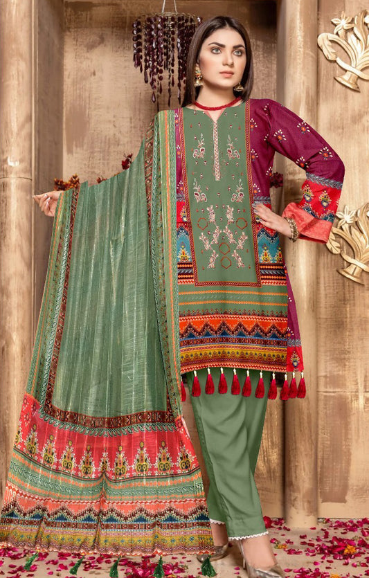 Digital Embroidered Shirt - z0007