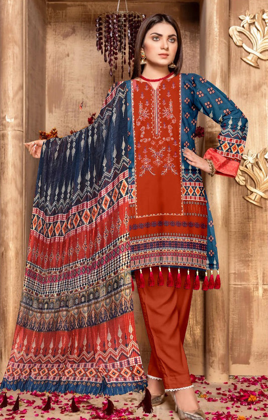Digital Embroidered Shirt - z0005