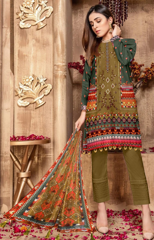 Digital Embroidered Shirt - z0008