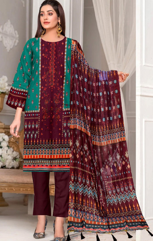Digital Embroidered Shirt - z0009